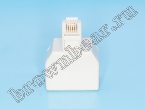 Переходник RJ-11 вилка-2 гнезда GCT1-2-6P4C фото 4