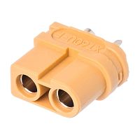 Разъем силовой XT60 для АКБ, 2 контакта, розетка на кабель XT60U-F.G.Y