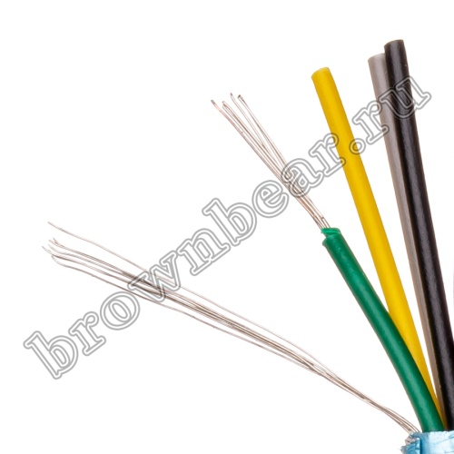 Кабель сигнальный коммуникационный 2 провода, 26AWG, бухта 50м, экранированный, серый - фото 3