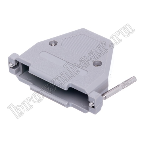 Корпус разъема D-SUB 37 контактов с удлиненными винтами, серый DPT-37C