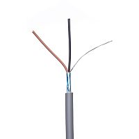 Кабель сигнальный коммуникационный 2 провода, 24AWG, бухта 50м, экранированный, серый SIN YU