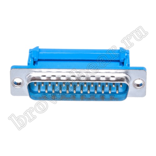 Разъем D-SUB 25 контактов, вилка на плоский кабель DI-25M фото 6