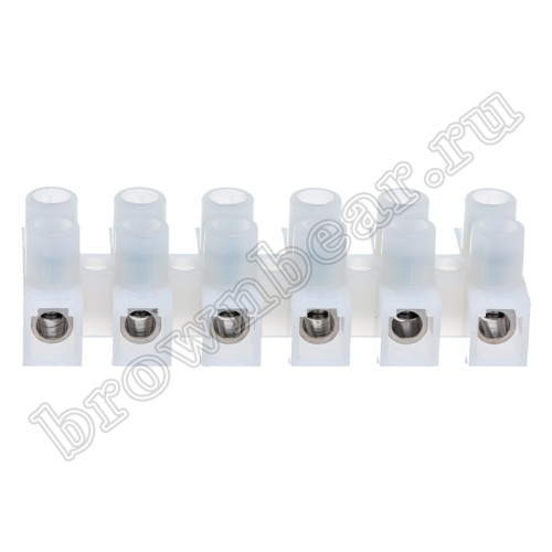 Клеммник ЗВИ зажим винтовой изолированный, 6 пар, 0.75 - 4.0 мм² TLB-200W-6P фото 6