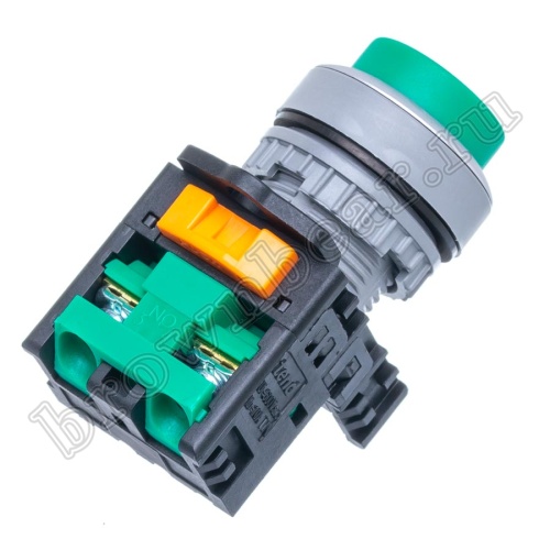 Кнопка управления выступающая, без фиксации, d 30 мм, НР, зеленая TN2BLG-1A фото 4