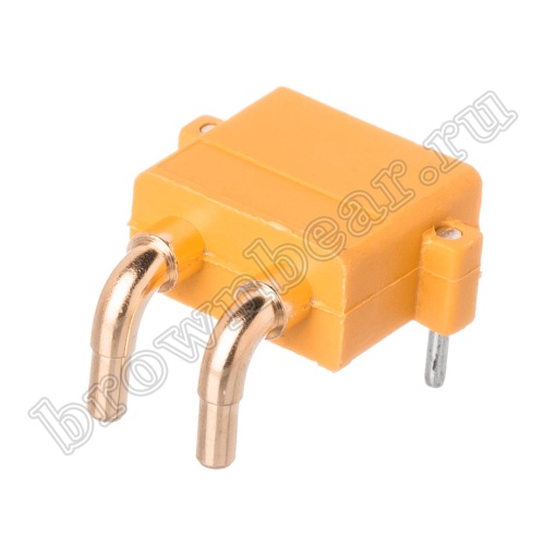 Разъем питания XT30 для АКБ, 2 контакта, штекер на плату угловой XT30PW30-M.G.Y фото 3