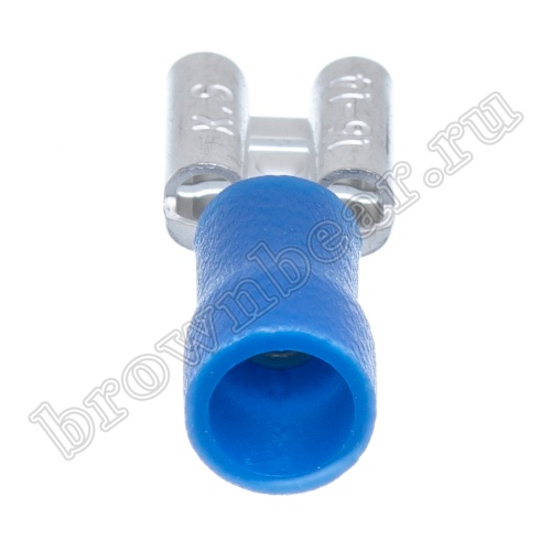 Клемма плоская обжимная 6.3 мм, гнездо на провод 1.5 - 2.5 мм², изолированная, кратно 100шт., РПИ-М TAI-2F фото 3