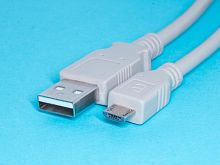 Кабель (шнур) USB, тип А - micro USB, вилка - вилка, с ферритовым кольцом, 1.8 метра