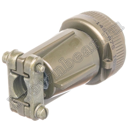 Разъём Amphenol серии MS, 7 контактов, розетка на кабель, тип 14S, резьбовой MS3106E-14S-A7S фото 5