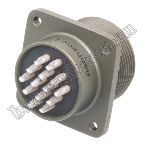 Разъём Amphenol серии MS, 14 контактов, вилка на блок, тип 20, резьбовой MS3102E-20-27P фото 5