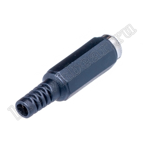 Разъем питания DC гнездо 2.1 х 5.5 мм, на кабель с амортизатором DJK-00A фото 4