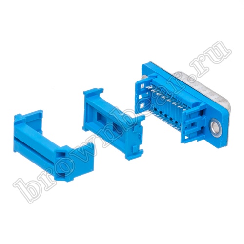 Разъем D-SUB  15 контактов, вилка на плоский кабель DI-15M фото 8