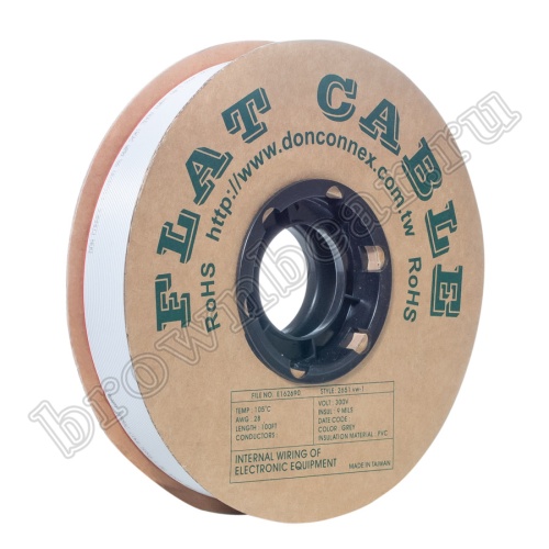 Кабель плоский, шлейф 24 проводникa, шаг 1.27 мм фото 2