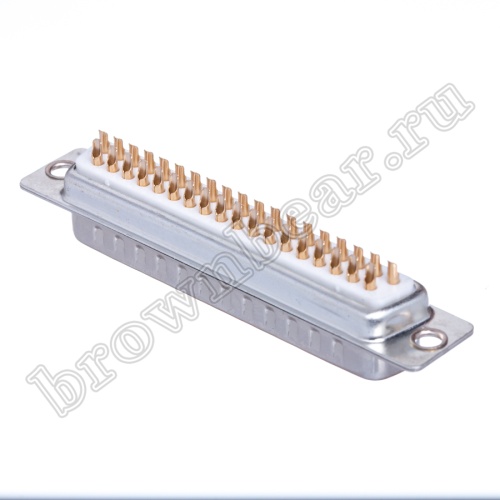 Разъем D-SUB  37 контактов, вилка на кабель, пайка, тип 2 DB-37M фото 2