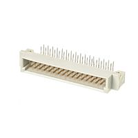 Разъём DIN 41612 32 контакта, вилка, прямой угол, 2 ряда, короткий