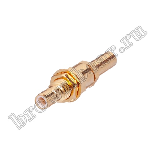 Разъем SMB вилка на кабель RG-174,188,316, обжимной, Amphenol, SMB1421G1-10GT30G-316U-50 SMB-C174P