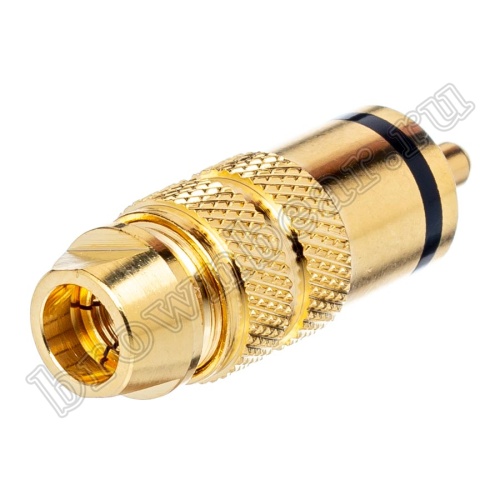 Разъем RCA-тюльпан, вилка на кабель, позолоченный, изолятор тефлон, черный RPC-3GT-B фото 4