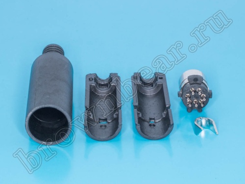 Гнездо  mini DIN 7 контактов на кабель MDN-7F фото 4
