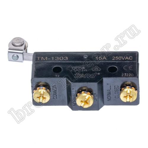 Концевой выключатель с роликом 220В, серии 13, тип 03 TM-1303 фото 2