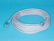 Патч-корд FTP RJ-45, категория 5e, экранированный, литой, 6 метров, серый 