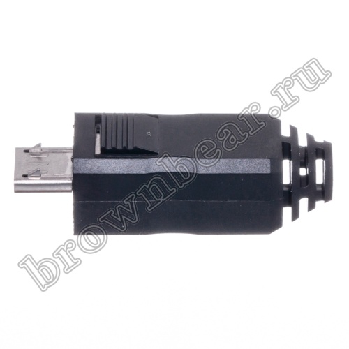 Разъем micro USB, вилка на кабель с корпусом, 5 контактов USB/Mc-SP фото 5