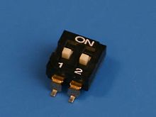 Переключатель Dip-Switch 2 контактных группы, планарный (B013A)
