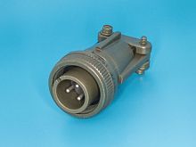 Разъём Amphenol серии MS, 3 контакта, вилка на кабель, тип 14S, резьбовой MS3106E-14S-7P