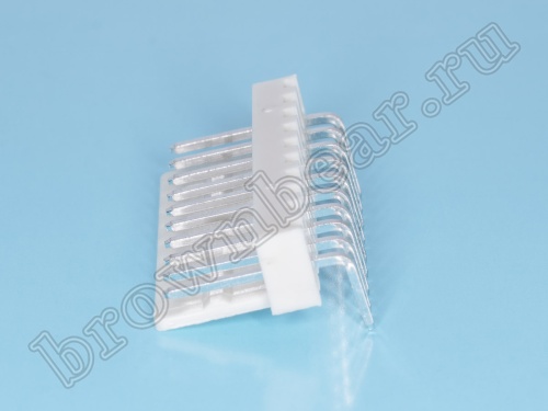 Разъем питания 10 контактов, вилка на плату, прямой угол, шаг 2.54 мм WF-10R фото 4