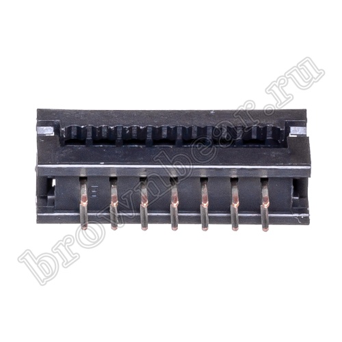 Разъем IDC 2х7 контактов на плату для наколки на шлейф, шаг 2.54мм FDC-14 фото 5
