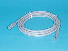 Патч-корд UTP RJ-45, категория 6, литой, 3 метра, серый 