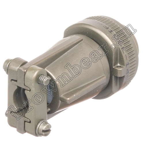 Разъём Amphenol серии MS, 3 контакта, розетка на кабель, тип 14S, резьбовой MS3106E-14S-7S фото 5
