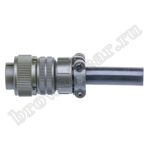 Разъём промышленный круглый MIL-5015 серии MS 10 контактов, гнездо на кабель фото 3