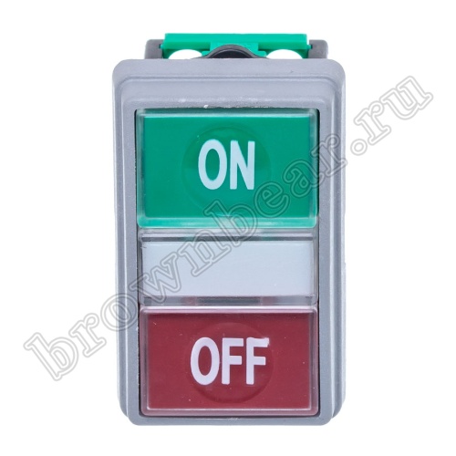 Кнопка управления пуск-стоп, без фиксации, НЗ/НР, зеленая/красная TN2BTW-1AB фото 5
