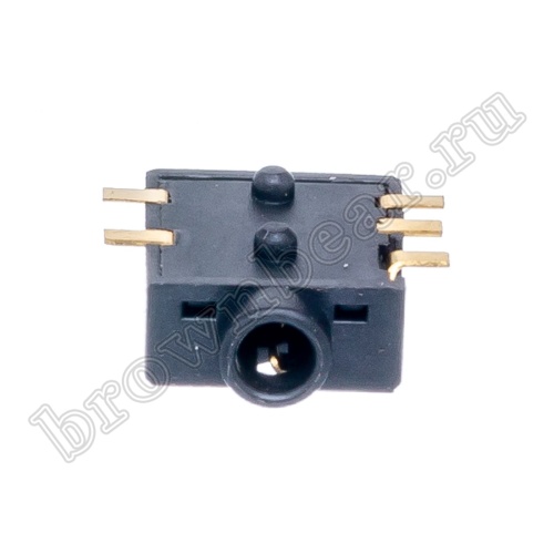 Разъём 2.5мм гнездо mini Jack на плату, поверхностный монтаж, стерео, 5 контактов AUB-35/2 фото 2