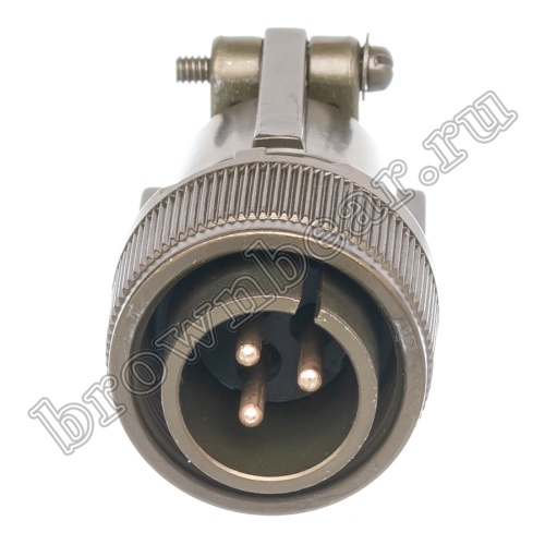 Разъём Amphenol серии MS, 3 контакта, вилка на кабель, тип 16, резьбовой MS3106E-16-10P фото 2