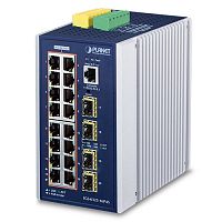 IGS-6325-16P4S Промышленный управляемый L3 коммутатор Planet, 16 портов 1Гбит/с PoE, 4 SFP порта 2.5Гбит/с