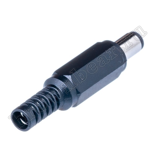 Разъем питания DC штекер 2.5 х 5.5 мм, на кабель c амортизатором DJK-11B фото 4