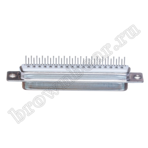 Разъем D-SUB  37 контактов, гнездо на плату, вертикальный DBB-37F фото 6