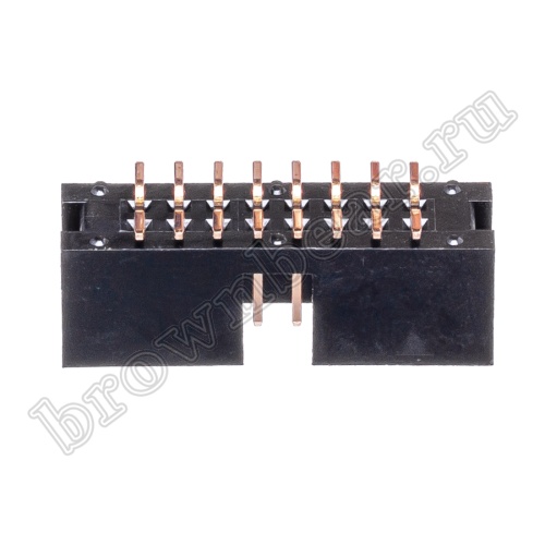 Разъем IDC 2х8 вилка на плату, шаг 2.54мм, поверхностный монтаж BHS-16 фото 6