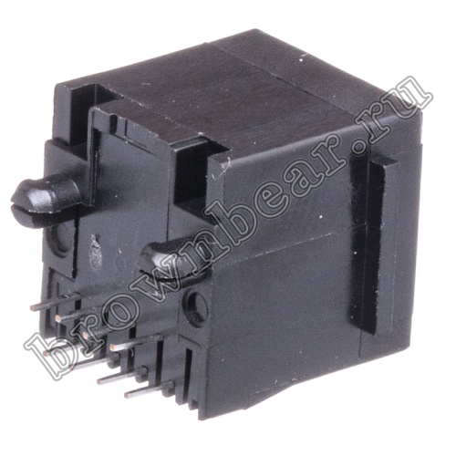 Разъём RJ-45 гнездо на плату, 8P8C, тип 3 TJ3-8P8C фото 7