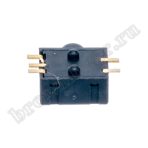 Разъём 2.5мм гнездо mini Jack на плату, поверхностный монтаж, стерео, 5 контактов AUB-35/2 фото 5