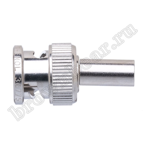 Разъем BNC Amphenol, штекер на кабель RG-58U, обжимной 000-36775 фото 5