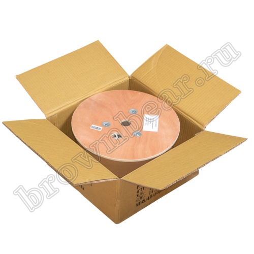 Кабель Витая пара, 4 пары, медный, 5е категория, экранированный, серый, на катушке 305м  SIN YU фото 3