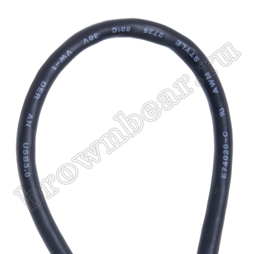 Кабель интерфейсный USB 3.0, type А - type micro USB, вилка-вилка, черный, 1.8 метра фото 3