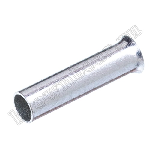 Наконечник штыревой втулочный НШВ 8 мм под опрессовку на провод 1.5 мм², упаковка 100шт. TC-1.5-8
