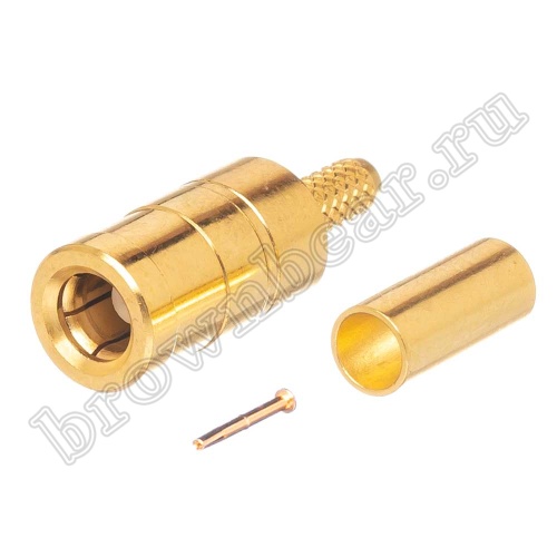 Разъем SMB гнездо на кабель RG-174,188,316, обжим SMB-C174J фото 5