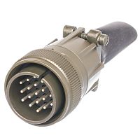 Разъём Amphenol серии MS, 19 контактов, вилка на кабель, тип 22, резьбовой MS3106E-22-14P