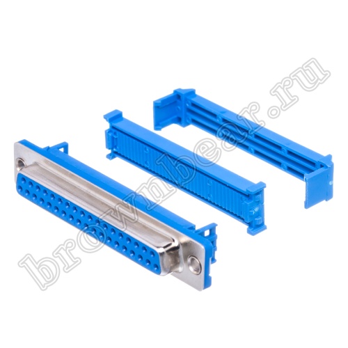 Разъем D-SUB  37 контактов, гнездо на плоский кабель, тип 2 DI-37F фото 6