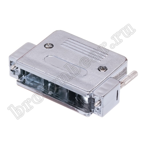 Корпус разъема D-SUB  50 контактов с удлиненными винтами,  металлизированный DNT-50C