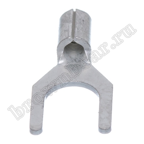 Клемма вилочная обжимная тип "U" 5.3 мм, на провод 0.25 - 1.5 мм², неизолированная , кратно100шт. TY-1.25-5 фото 3