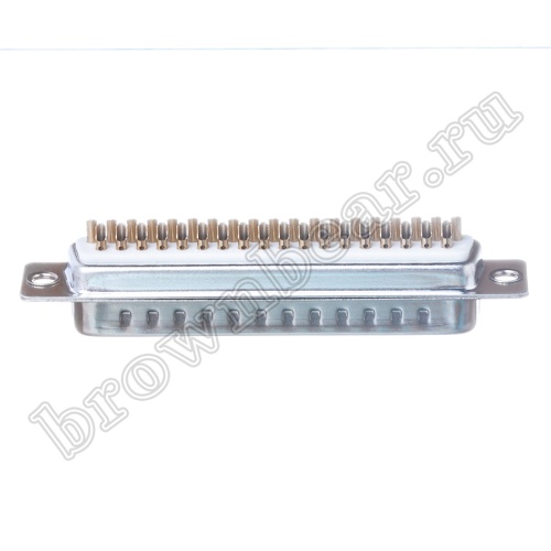 Разъем D-SUB 37 контактов, вилка на кабель, пайка DB-37M фото 3